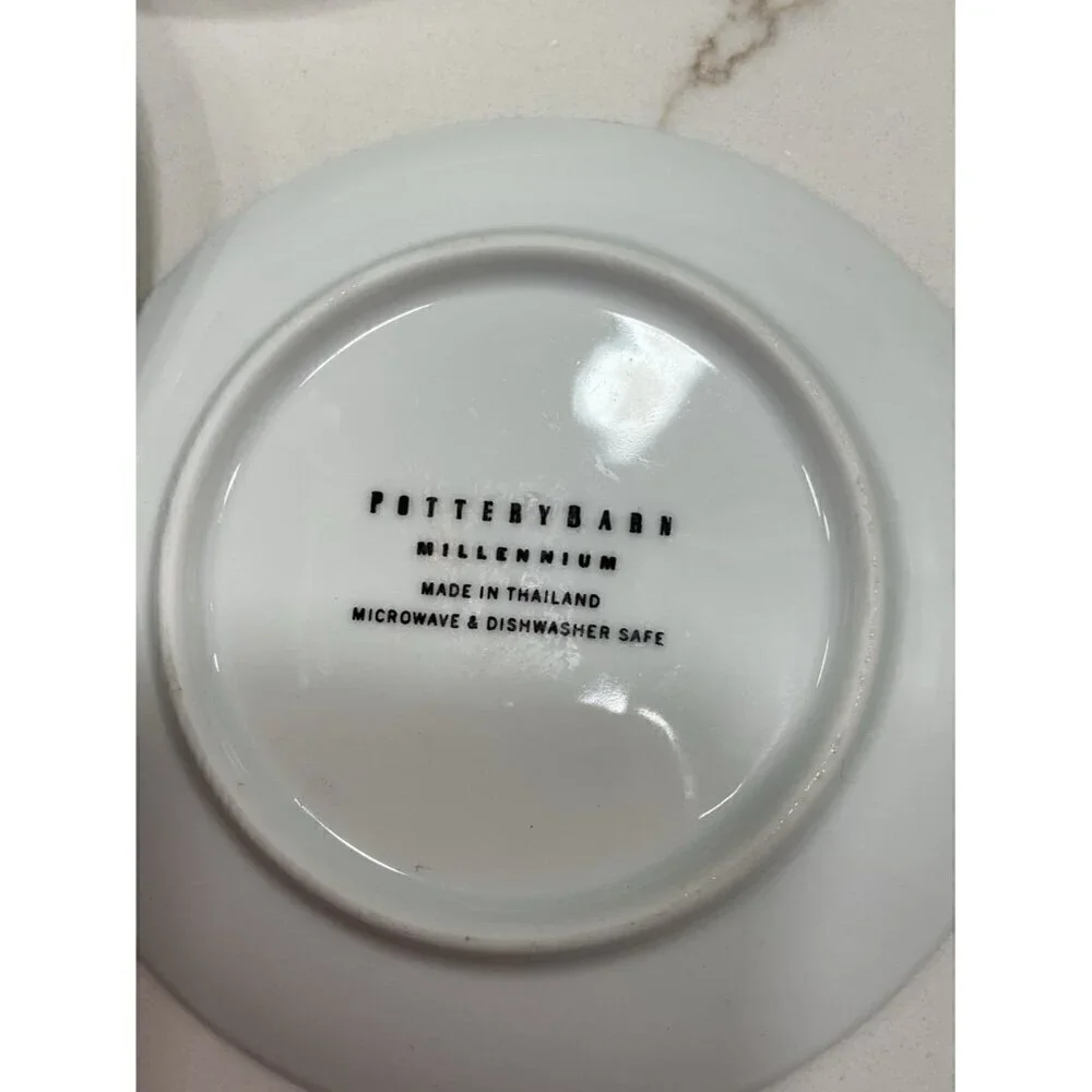 Pottery Barn China Millennium Coasters Set of 5 Coasters 4”